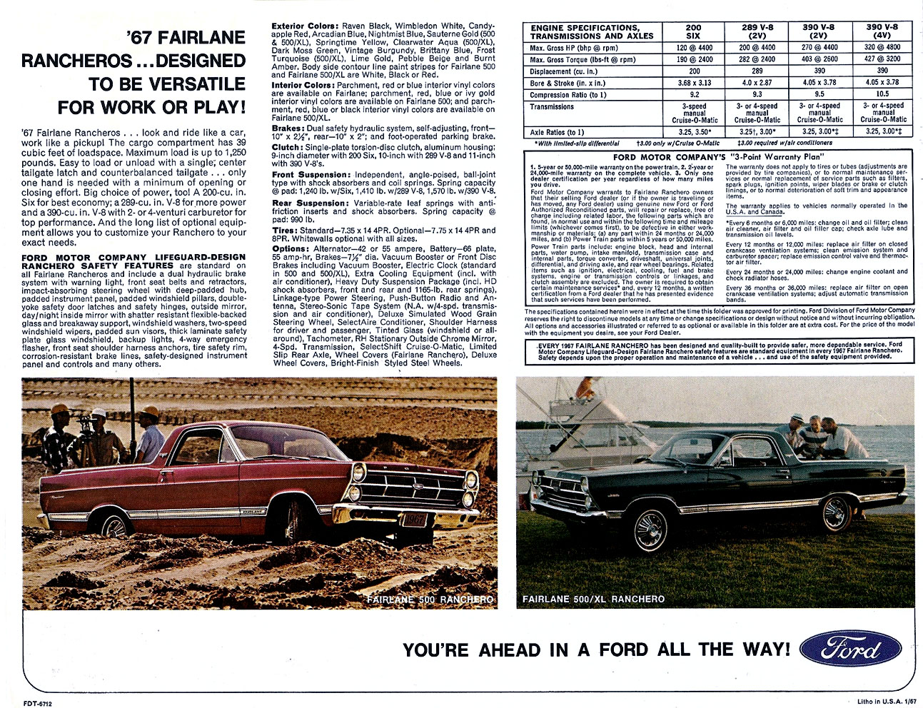 1967 Ford Ranchero Brochure